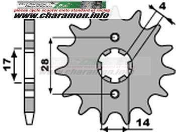 Pignon PBR pour senda DRD 00-05 GPR 00-02 04-08 GP1 - Image 1