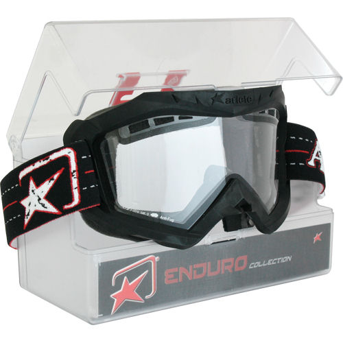 masque enduro noir double écran ventile ref 12960 en