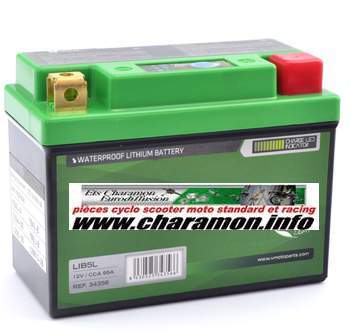 batterie au lithium compatible YB4L-A, YB4L-B, YB5L-B, 12N4-3B, 12N5-3B, 12N5.5-3B - Image 1