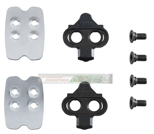 Pédales SHIMANO (SPD) PD-EH500 Une seule face grise - Image 4