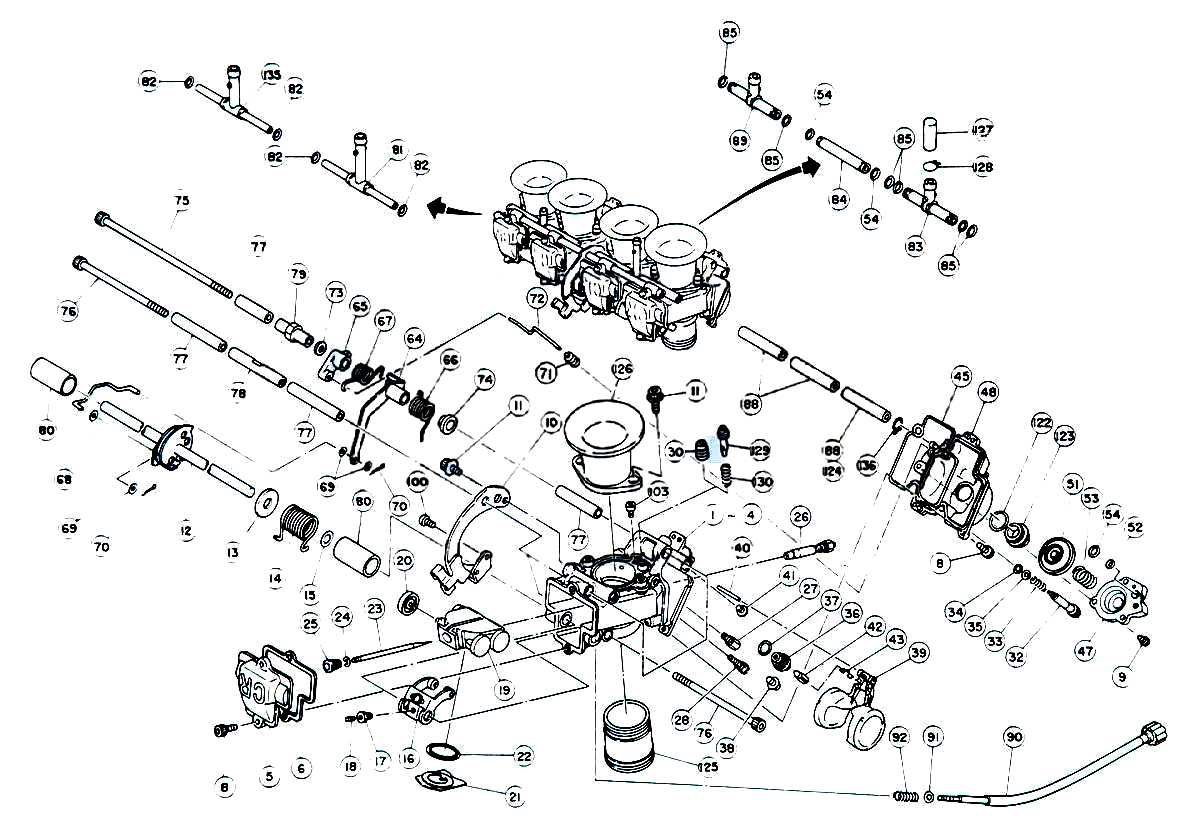 Pièces carburateur keihin FCR-D - Image 1