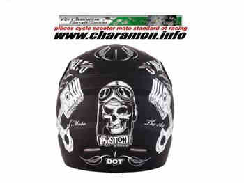 Casque cross O'neal Série 5 version Piston noir et blanc - Image 3