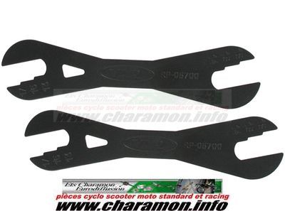 outil var clé à cône 13 14 15 16 17 18 jeu de 2 clés sous blister - Image 1