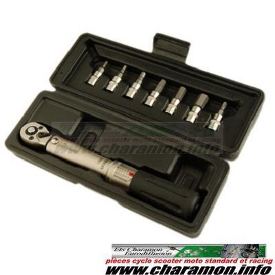 clé dynamométrique coffret outillage clé allen et torx 2-24 nm 3-4-5-6-8-10mm - Image 1