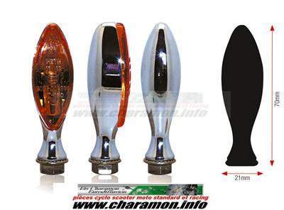 Clignotants Elipse ou type doigt  avec ampoule - Image 1