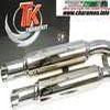 pot d'échappement double sortie TK pour KYMCO ZING 125 CUSTOM pot d'échappement double sortie TK pour KYMCO ZING 125 CUSTOM