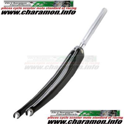 Fourche carbone pour vélo route 700 centrée intégré pivot alu de 1"1/8 - Image 1