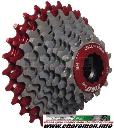 cassette Tiso 11 Vitesses Shimano rouge ou noir - Image 1