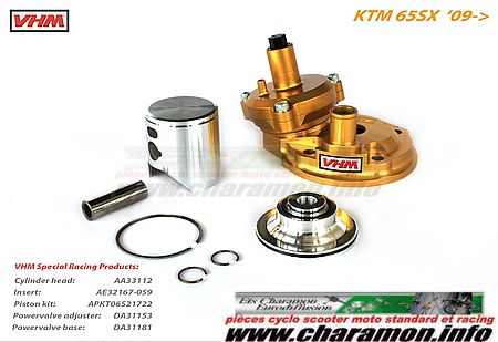 kit piston culasse dôme racing VHM KTM 65 SX - Image 1