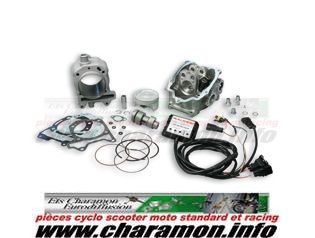 kit cylindre piston plus culasse et power cam diamètre 75,5 pour SR MAX 125 ie NEXUS 125 ie BEVERLY 125 i - Image 1