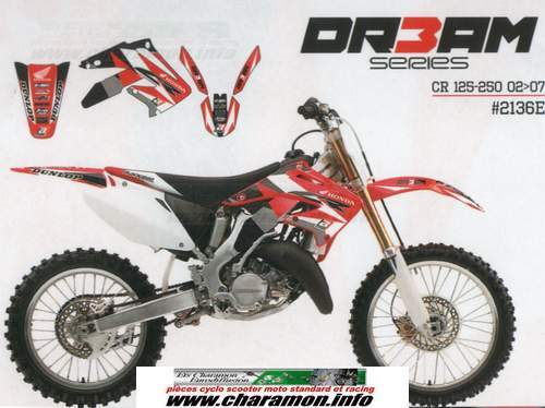 kit déco pour honda cr 125 de 2002 à 2007 dream graphic III - Image 1