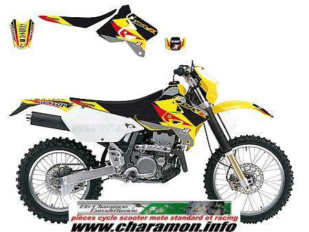kit déco complet Blackbird Dream Graphic III pour DRZ 400 de 2000 à 2016 - Image 1