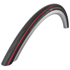 PNEU ROUTE 700X23 SCHWALBE LUGANO ROUGE NOIR TRINGLES RIGIDES - Image 2