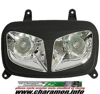 phare double optique type rr8 pour mbk 50 booster après 2004 - Image 1