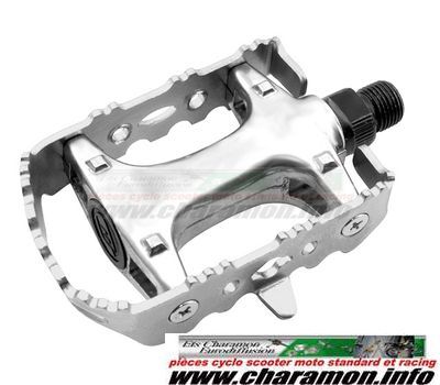 paire de pédales de couleur VTT ou ville alu axe Chr-Mob - Image 2