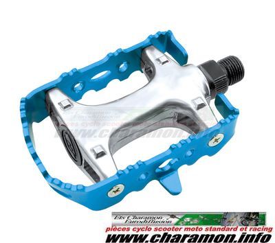 paire de pédales de couleur VTT ou ville alu axe Chr-Mob - Image 1