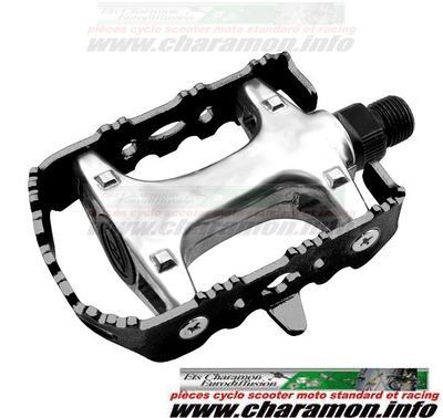 paire de pédales de couleur VTT ou ville alu axe Chr-Mob - Image 3