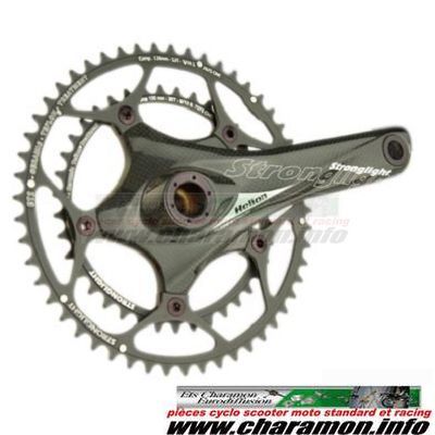 pédalier ROUTE STRONGLIGHT HELION ACTIV LINKTITANE 52 39D 172 - Image 1