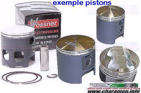 piston wossner pour yamaha DT125R  DT125 E  DT125X de 1989 à 2006 et ktm LC2 - Image 1