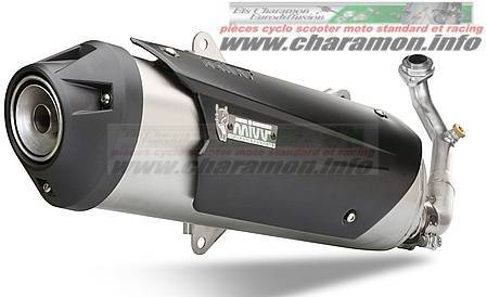 silencieux MIVV PIAGGIO X-EVO 125 08 version INOX HOMOLOGATION EUR - Image 2