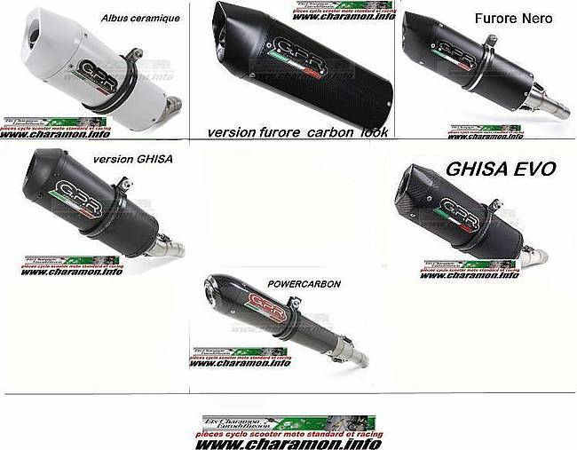 pot d'échappement GPR yamaha xt 660 Z xtz 660 de 1991 à 1998 - Image 3