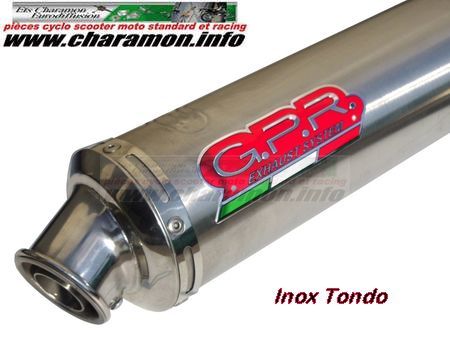 Pot D'échappement GPR Double Silencieux Pour Honda FMX 650 (2005-2008) - Acier Inox 304 Brossé, Chicane Incluse - Homologué Route