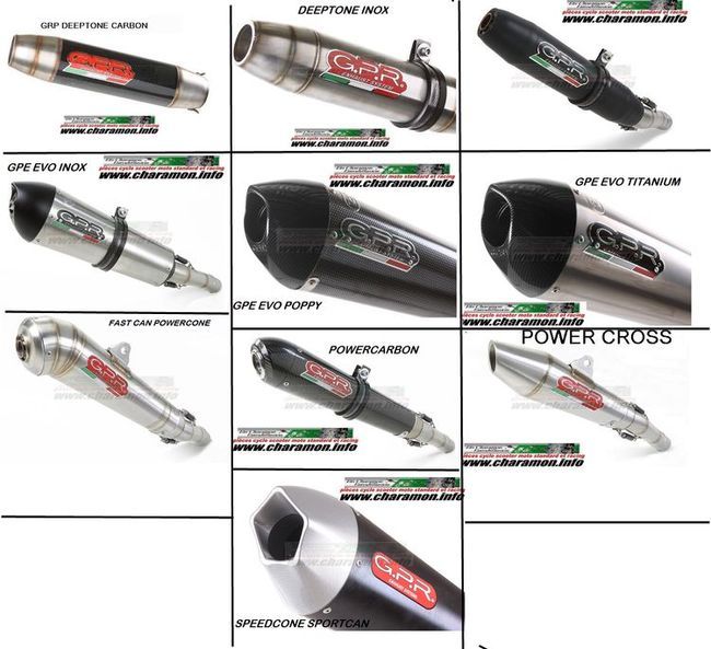pot d'échappement GPR pour Suzuki GSX R 1000 de 2009 à 2011 4x1 - Image 2