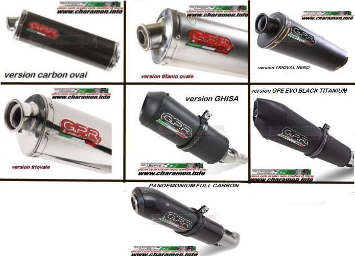 pot d'échappement GPR pour Honda CB 1300 2005 à 2012 16 versions - Image 2