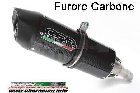 pot d'échappement GPR pour rieju marathon 125 noir ,noir carbone albus ceramic - Image 1